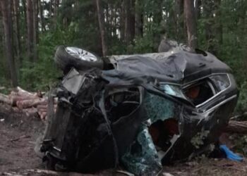 На Львівщині автівка вилетіла на узбіччя та перекинулась: травмувались двоє чоловіків — Львівщіна