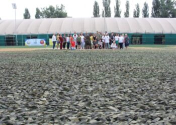 В Києві сплели найбільшу в Україні маскувальну сітку