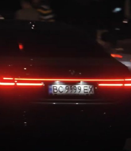 скріншот з відео Елітна BMW на львівській реєстрації засвітилася у сюжеті про порушників комендантської години у Києві