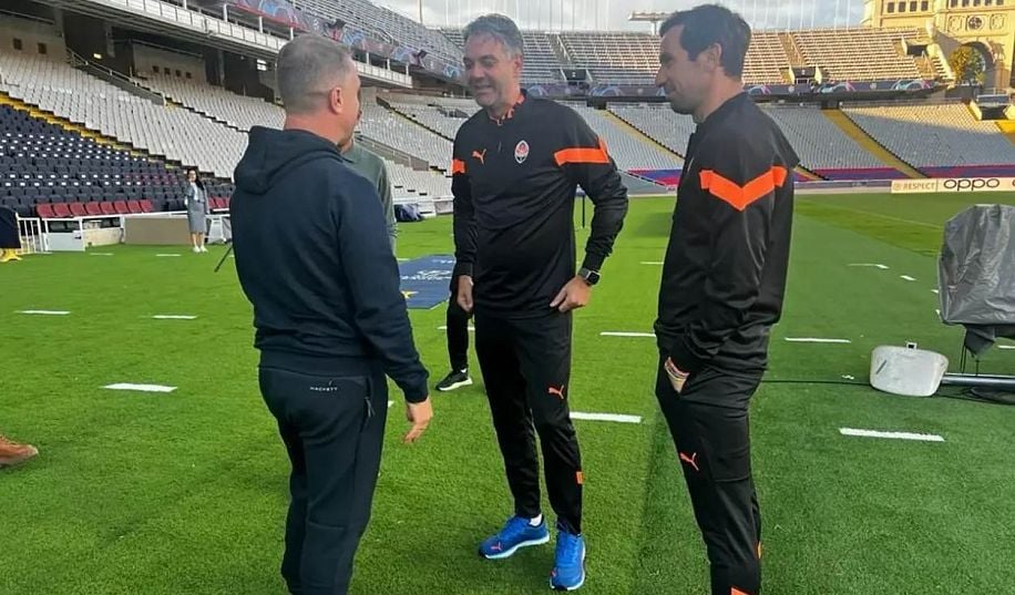 Ребров відвідав тренування Шахтаря у Барселоні і познайомився з Пушичем 