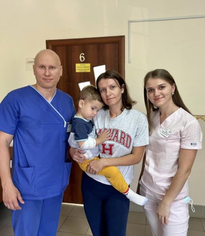 Фото хлопчика з остіомієлітом Фото з Фейсбук сторінки львівського відділення лікарні "Охмадит"