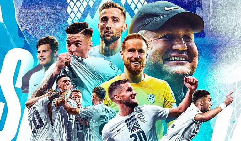 Група H. Словенія в очній зустрічі виграла путівку на Євро-2024 у Казахстану. Переможний гол на рахунку Вербича