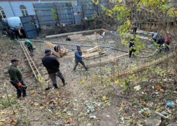 У Львові на вулиці Поповича поблизу бомбосховища розпочали незаконне будівництво (ВІДЕО)