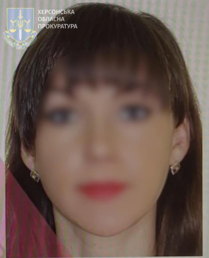 Обвинувачена у державній зраді та колабораціонізмі колишня посадовиця Херсонської міської ради. Фото: Херсонська обласна прокуратура.