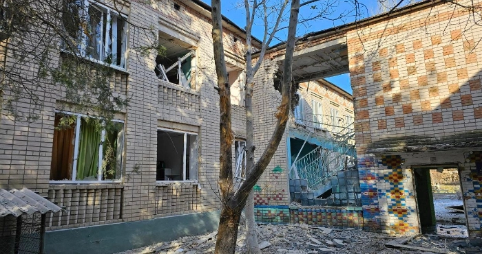 Наслідки обстрілів Херсона. Фото: Олександр Прокудін/Telegram