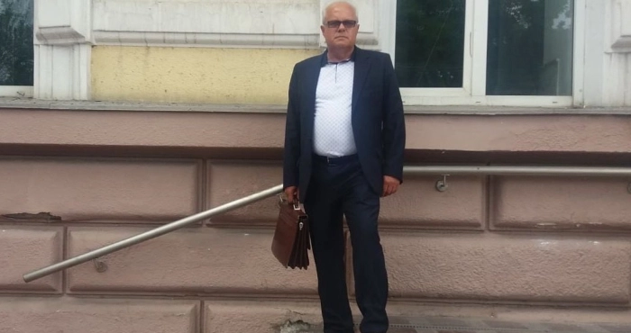 Викрадений російськими військовими керівник Херсонської залізниці Олександр Керекеш. Фото: Центр прав людини ZMINA/Telegram.