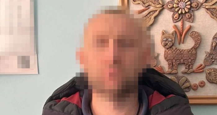 Затриманий спецслужбовцями поплічник російських окупантів. Фото: СБУ/Telegram.