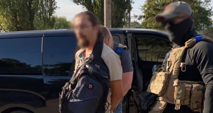 Затриманий правоохоронцями священик УПЦ МП. Фото:Херсонська обласна прокуратура.