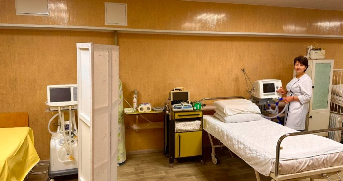 Нова палата однієї з херсонських лікарень. Фото: Херсонська обласна військова адміністарція/Fascebook.