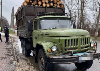 У Черкасах затримали вантажівку, якою незаконно перевозили деревину – Новини Черкасс
