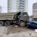 ДТП у Черкасах: «КамАЗ» не розминувся з легковиком  — Новости Черкасс