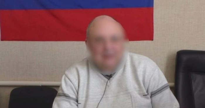 Підозрюваний у розтраті бюджетних коштів колишній керівник херсонської лікарні Володимир Ларіонов. Фото: Херсонська обласна прокуратура.