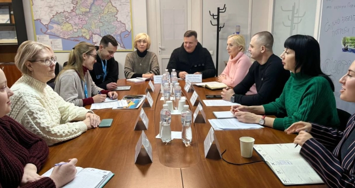 Зустріч керівництва Херсонсщини з делегацією Представництва ООН в Україні. Фото: Херсонська обласна військова адміністрація/Telegram.