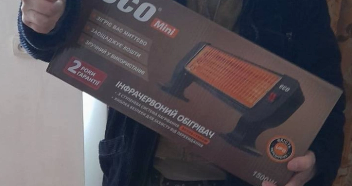 Обігрівачі для мешканців Херсона. Фото: Роман Мрочко/Telegram.