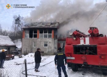 Пожежа у Шумську 12 січня