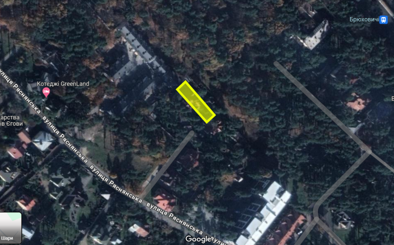 0,04 га, якими володіля Інна Проценко