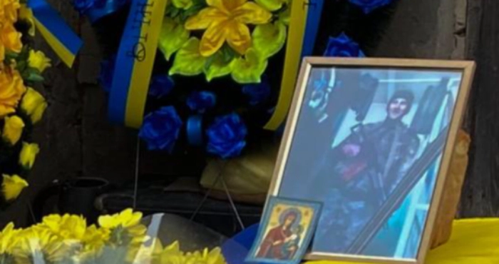 Прощання із загиблим військовослужбовцем Андрієм Боровиком. Фото: Роман Мрочко/Telegram.