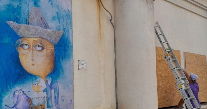 Одна з робіт мистецького проєкту На плаву. Фото: Ценрт культурного розвитку  Тотем.