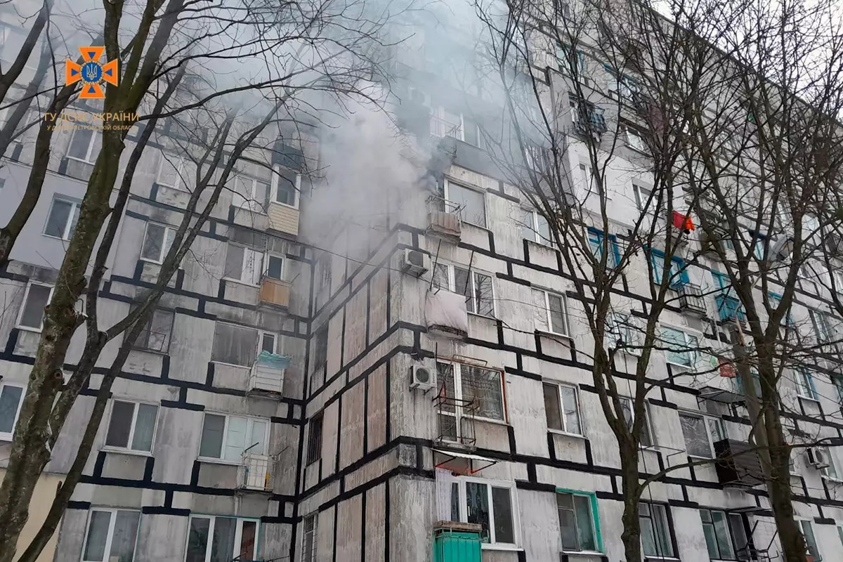 Новости Днепра про В Днепре на Данила Нечая горела квартира в многоэтажке: погиб мужчина
