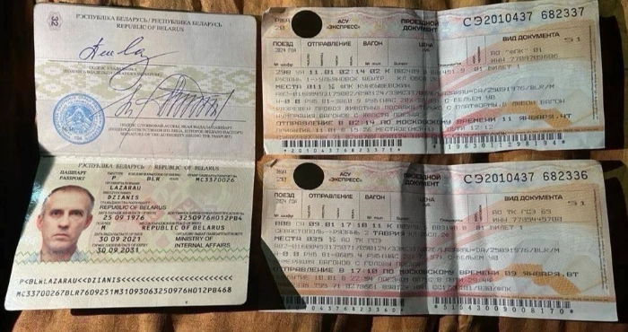 Ліквідований українськими військовими білорусьикй офіцер Денис Лазарєв. Фото: Андрій Цаплієнко/Telegram.