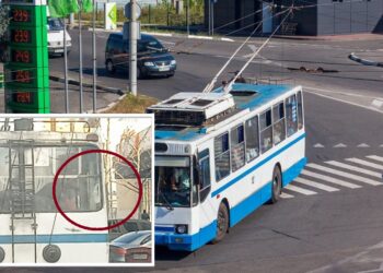 Жительница Днепра пожаловалась, что по городу ездит троллейбус с «дыркой» – Дніпро