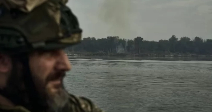 Українські бійці на плацдармі на лівому березі Херсонщини. Фото: Костянтин і Владислава Ліберови / Zelenskiy / Official.