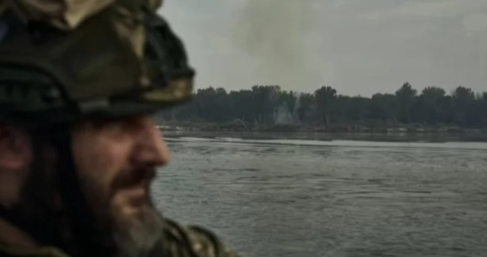 Українські бійці на лівому березі Херсонщини. Фото: Костянтин і Владислава Ліберови / Zelenskiy / Official.