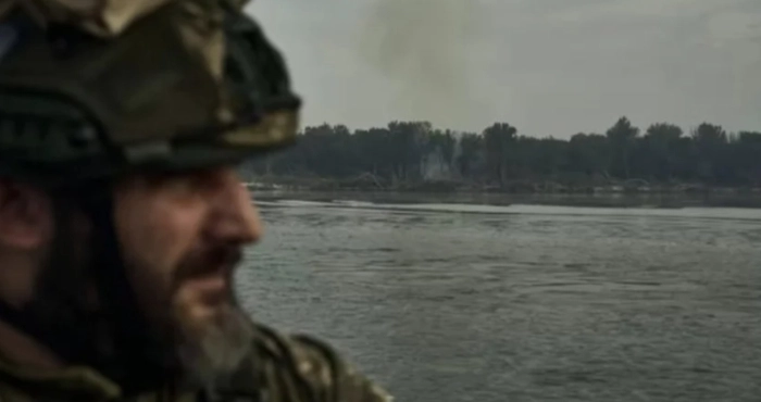 Українські бійці на лівому березі Херсонщини. Фото: Костянтин і Владислава Ліберови / Zelenskiy / Official.