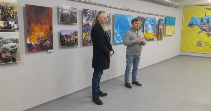 Відкриття виставки картин художника Ігоря Баликова. Фото: Суспільне Херсон