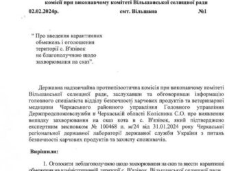 У селі Вільшанської громади карантин через кота — Новости Черкасс