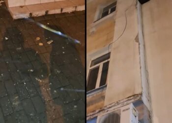 В Днепре на Фабра фасад дома посыпался на тротуар: пострадала женщина – Дніпро