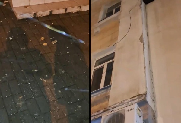 Новости Днепра про В Днепре на Фабра фасад дома посыпался на тротуар: пострадала женщина