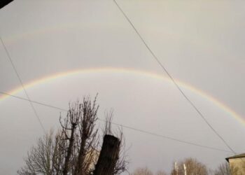 В Днепре после града появилась редкая зимняя радуга (ВИДЕО) – Дніпро