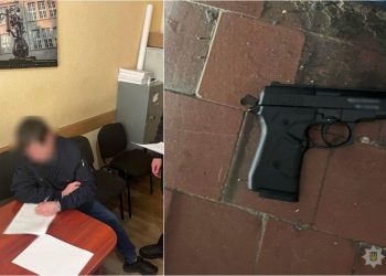 Житель Днепра угрожал продавщице продуктового пистолетом, а затем выстрелил в стену – Дніпро