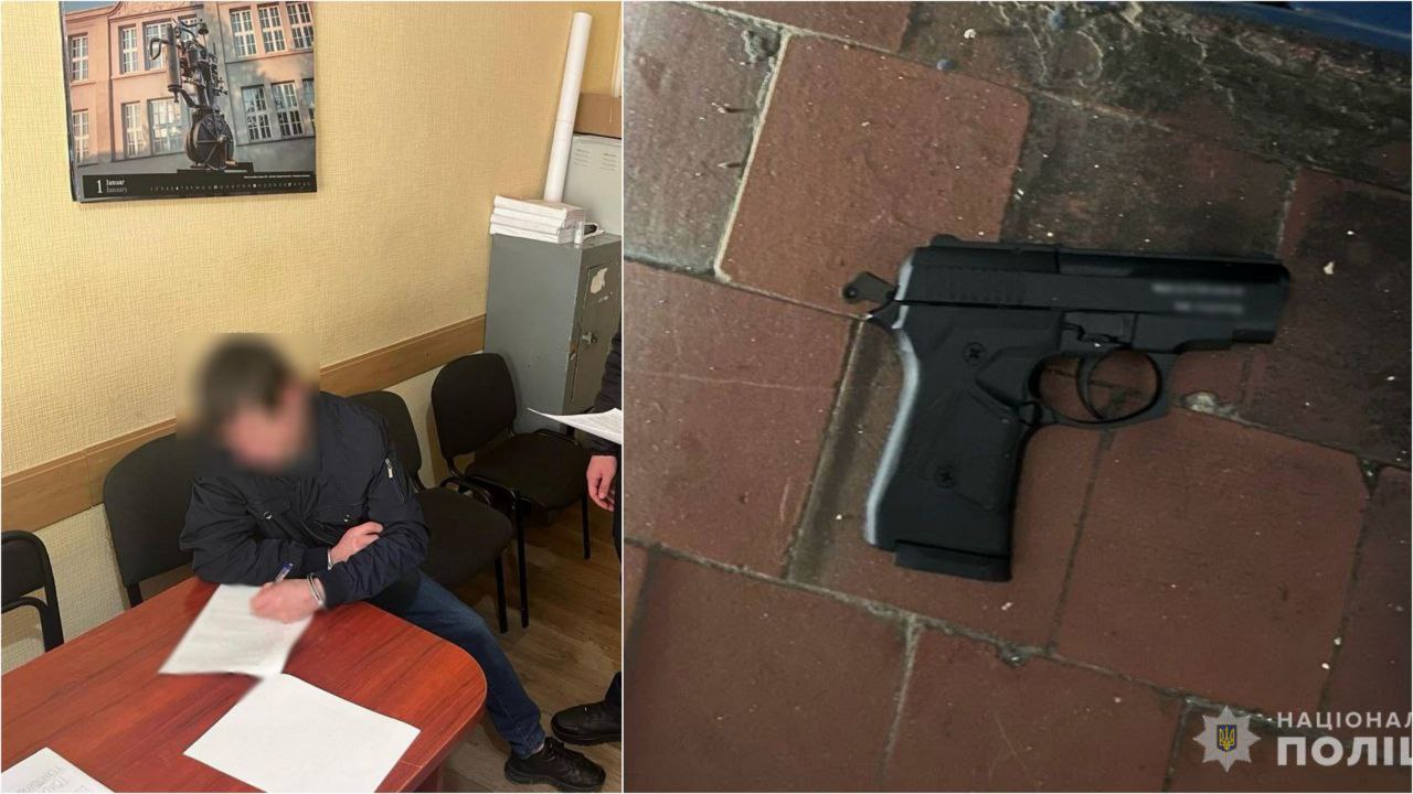 Новости Днепра про Житель Днепра угрожал продавщице продуктового пистолетом, а затем выстрелил в стену