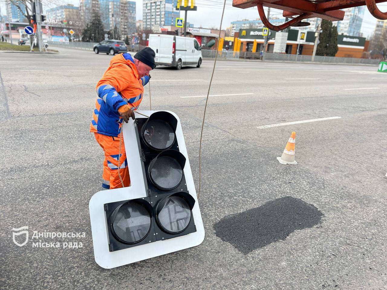 Світлофор у Дніпрі