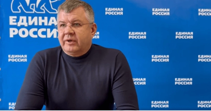 Окупаційний очільник Херсонського морського порту Андрій Харитонов. Фото: Європростір.