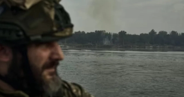 Українські бійці на лівому березі Херсонщини. Фото: Костянтин і Владислава Ліберови / Zelenskiy / Official.