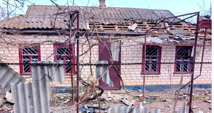 Наслідки обстрілів Херсонщини російськими військами. Фото: Поліція Херсонської області