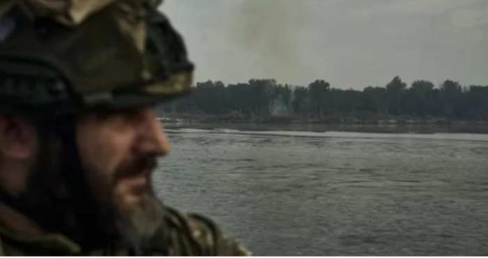 Українські бійці на лівому березі Херсонщини. Фото: Костянтин і Владислава Ліберови / Zelenskiy / Official.