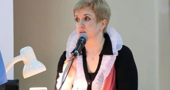 Затримана правоохоронцями депутатка Херсонської обласної ради Світлана Межерицька. Фото: Kavun.city.