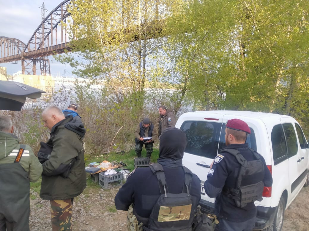 фіксують незаконний вилов риби на Канівщині
