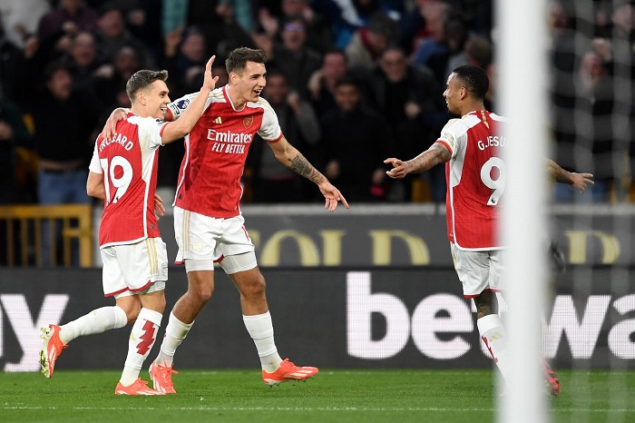 «Арсенал» без помощи Зинченко возглавил турнирную таблицу АПЛ после победы над «Вулверхэмптоном»