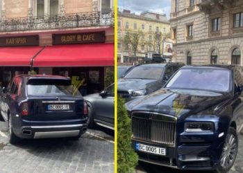Авто за пів мільйона: у центрі Львова помітили Rolls Royce