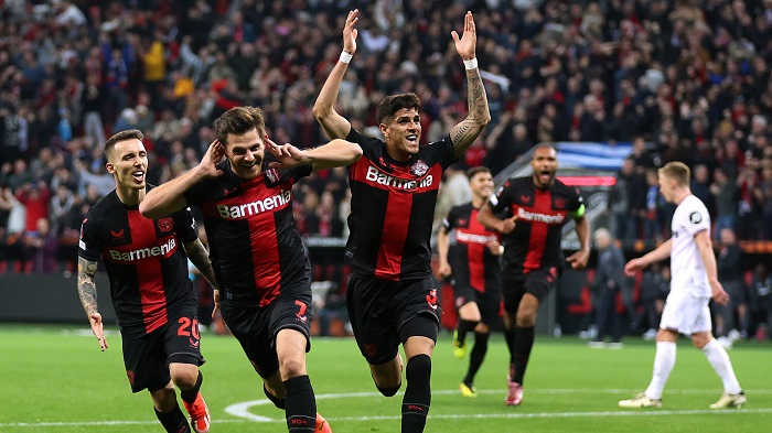 «Байер» вырвал победу в конце первого матча против «Вест Хэма» в ¼ финала Лиги Европы