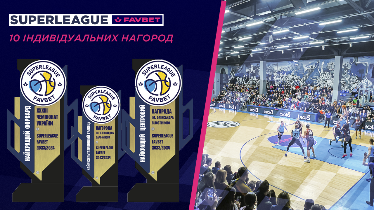 ФБУ підготувала 10 індивідуальних нагород за підсумком сезону Суперліги Favbet