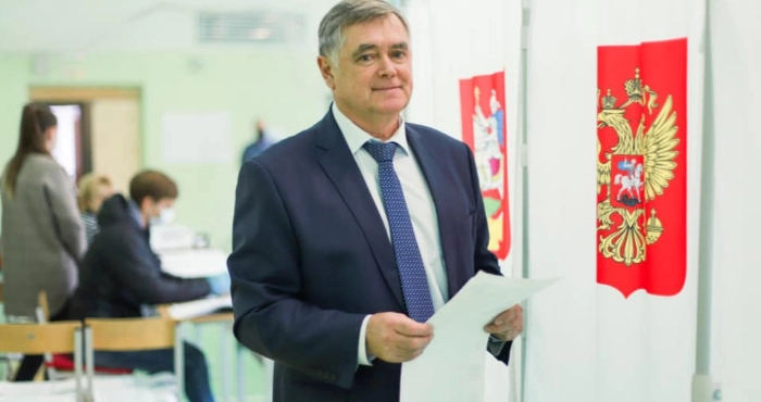 Колишній окупаційни міністр освіти Херсонщини Михайло Родіков. Фото: Evocation.info.