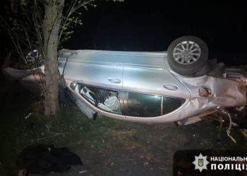 Врізався в електроопору, а потім у дерево: у Смілі загинув водій Mercedes-Benz — Новости Черкасс