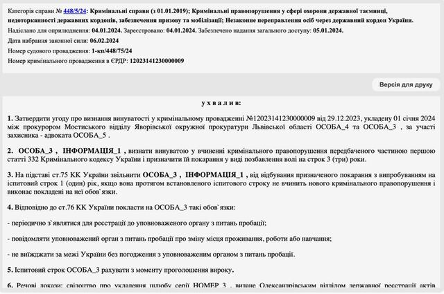 Новости Днепра про Вышла замуж, чтобы помочь сыну подруги уехать из Украины: на Львовщине судили женщину с инвалидностью