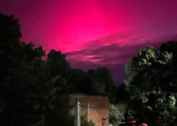 Північне сяйво з’явилося над Тернопільщиною у ніч на 11.05